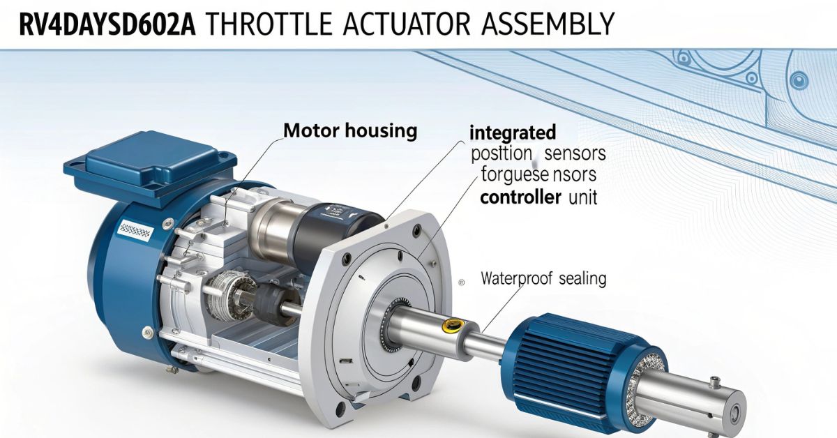 Throttle Actuator Assembly for an Electric Boat RV4DAYSD602A